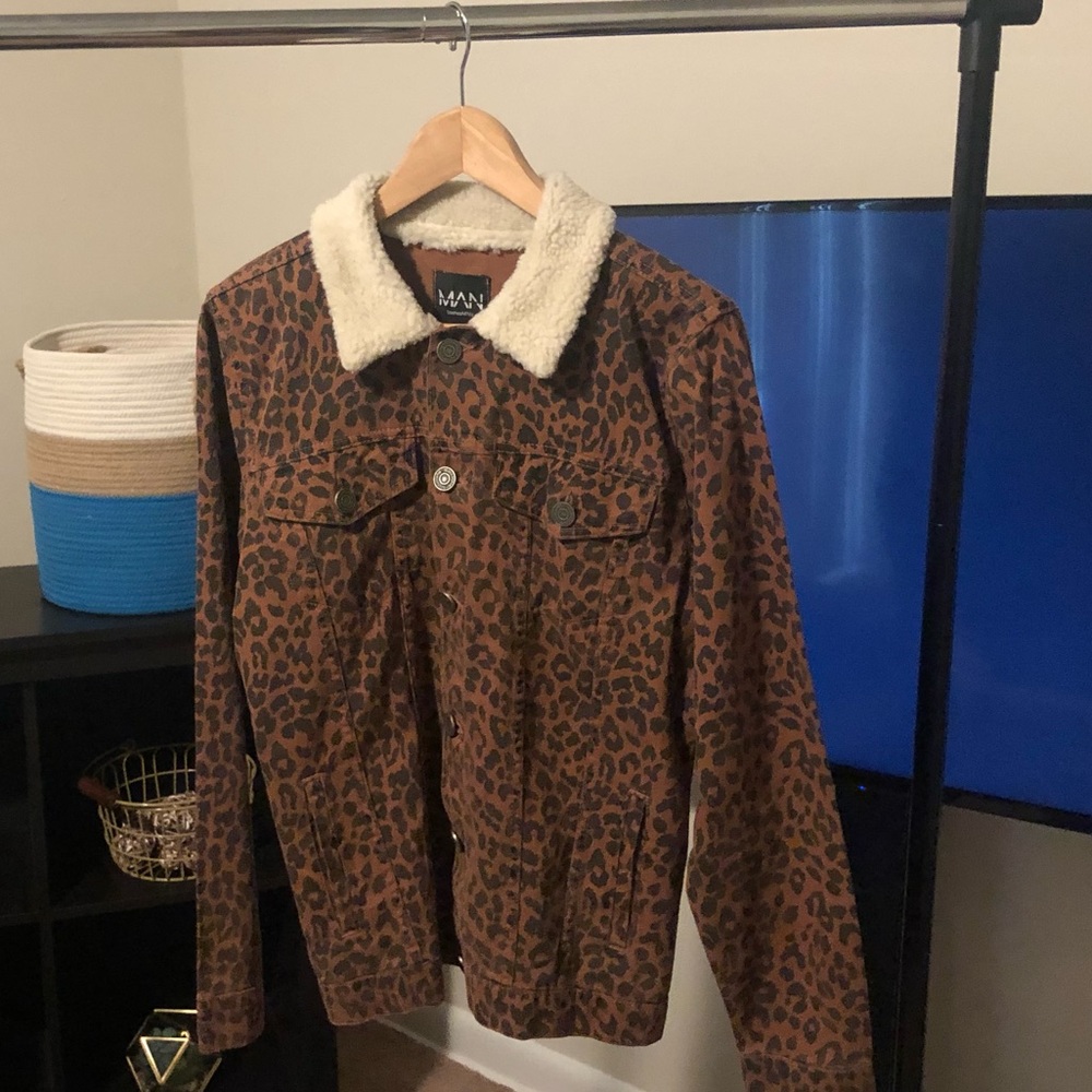 BOOHOO Cheetah Print Jacket